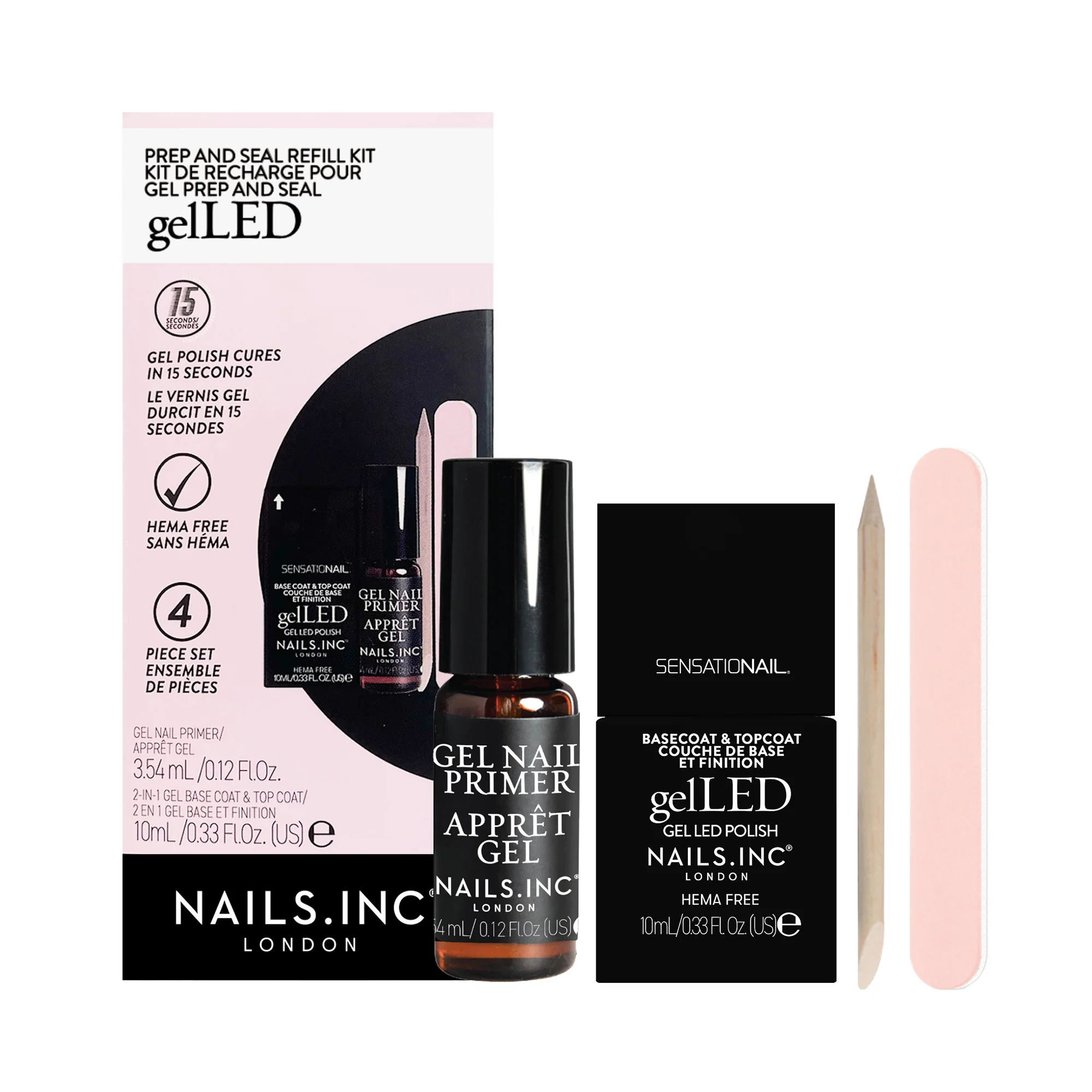 gelLED Prep and Seal Gel Refill Kit