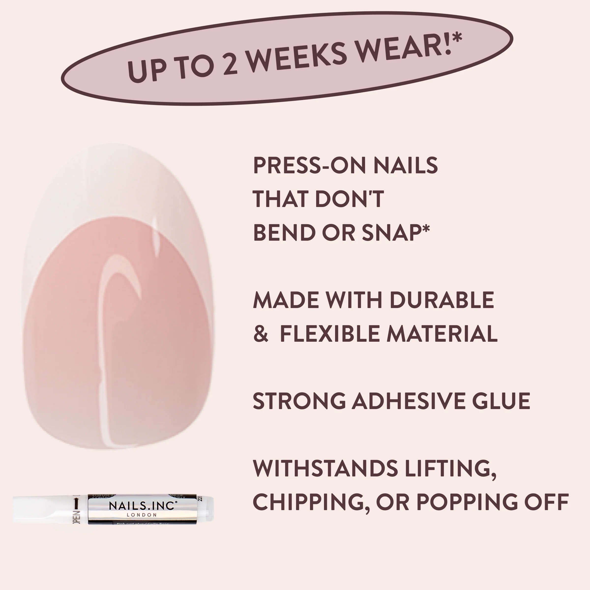 It's Giving Gracie Almond French Tip Press-On Nails - Image 5