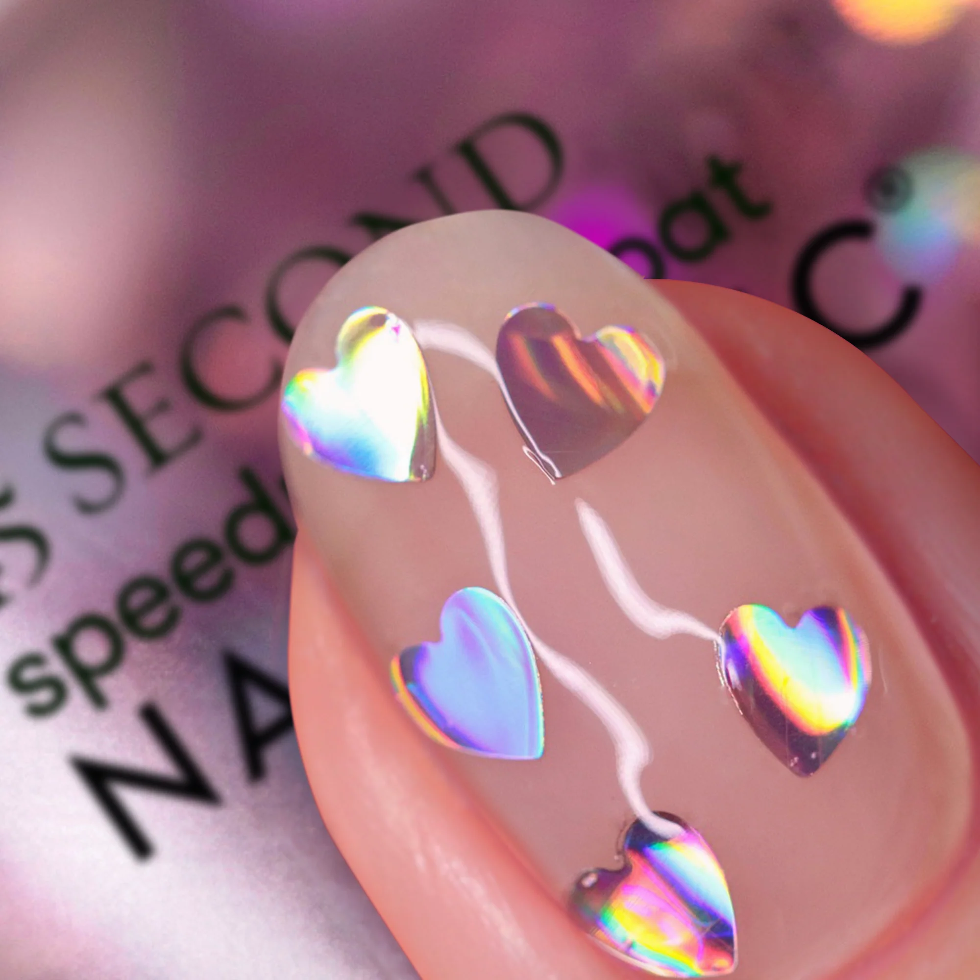 Margot Heart Topper - 45 Second Speedy Gloss Nail Polish US - Image 2