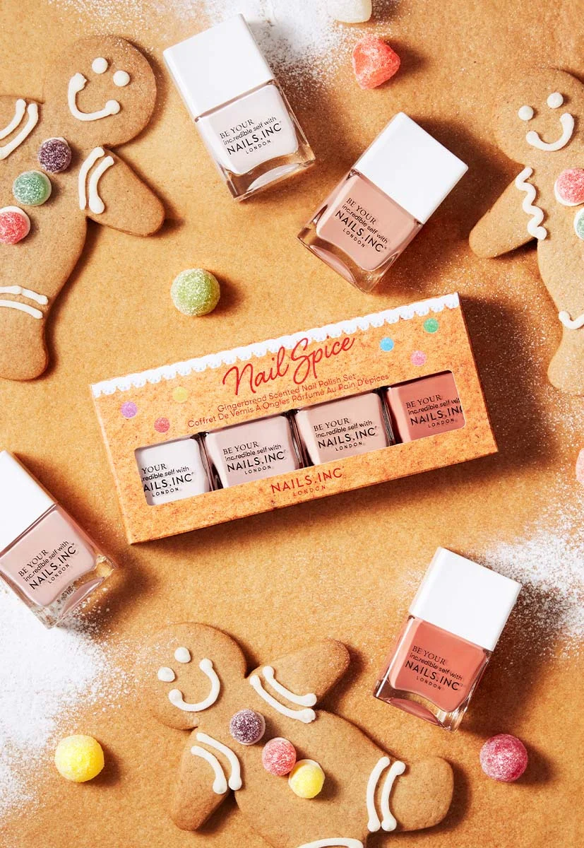 Nail Spice 4-Piece Gingerbread-Scented Nail Polish Set - Image 2