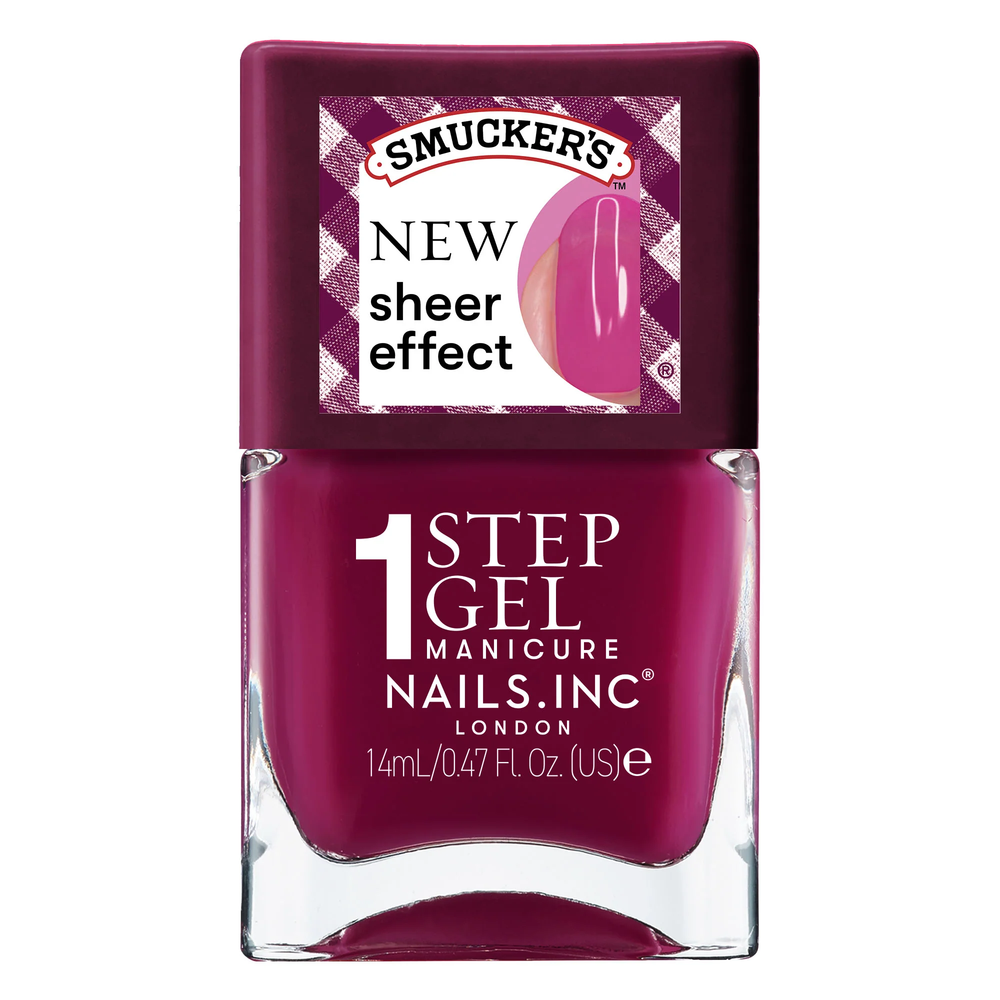 Nails.INC x Smucker’s® Berry Jam Packed - It’s Topless Jelly Effect 1-Step Gel-Like Scented Nail Polish