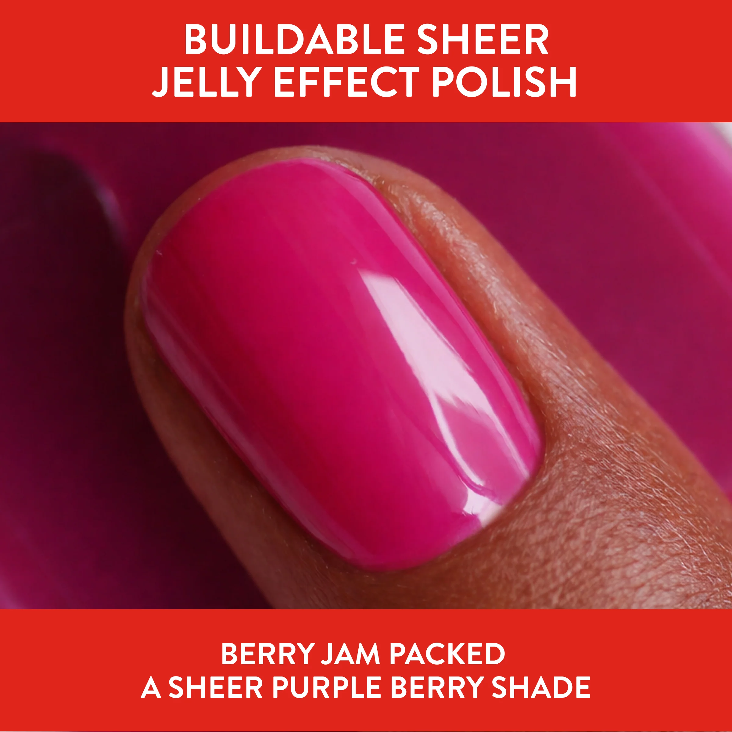 Nails.INC x Smucker’s® Berry Jam Packed - It’s Topless Jelly Effect 1-Step Gel-Like Scented Nail Polish - Image 2
