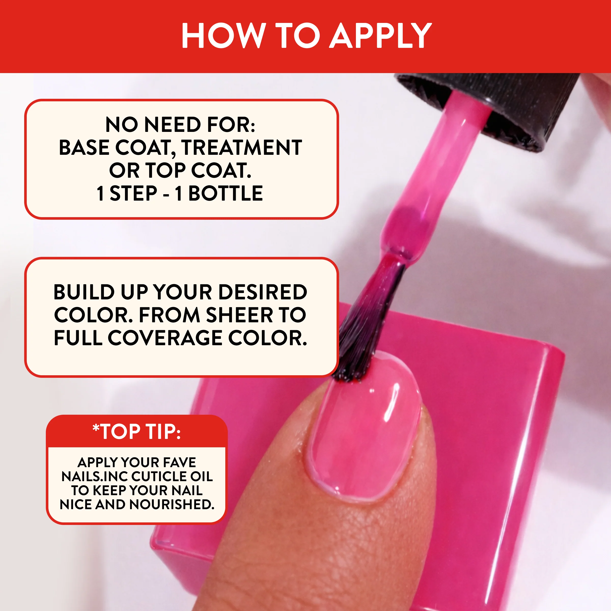 Nails.INC x Smucker’s® Raspberry Red-y - It’s Topless Jelly Effect 1-Step Gel-Like Scented Nail Polish - Image 6