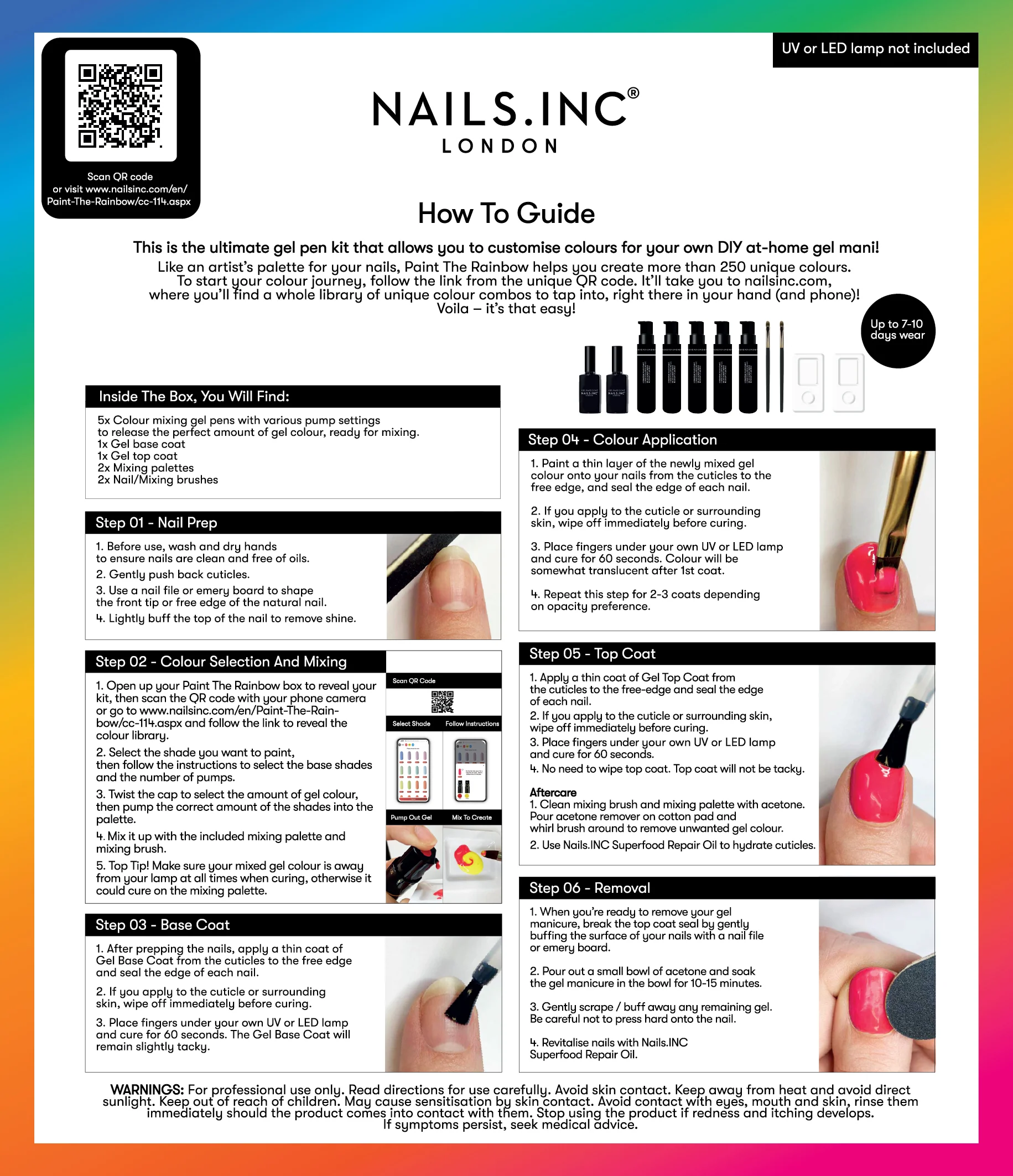Paint The Rainbow DIY Gel Manicure Kit - Image 7