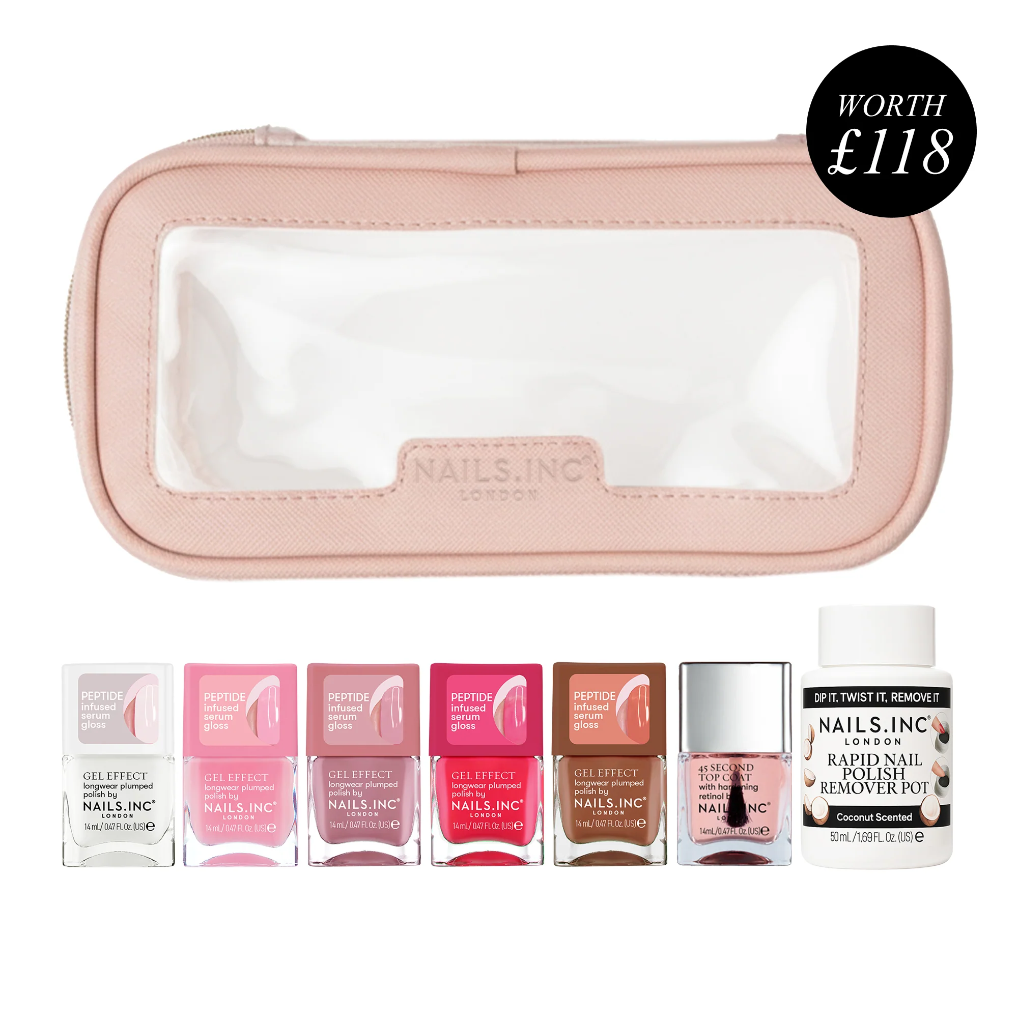 Plump and Glow 8-Piece Peptide-Infused Nail Polish Set