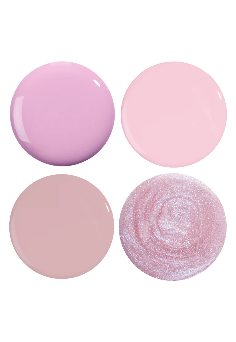 Powdered Pink 4-Piece Quick Drying Nail Polish Set - Image 2